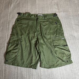 Ezekiel Athletique Cargo Shorts Men’s Size 36 Green Utility Pockets Casual
